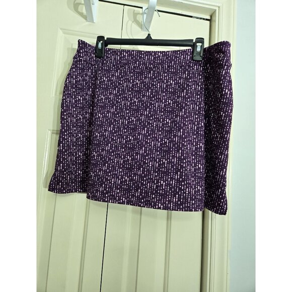 Purple Tranquility Active Skort X-Large Polyester/Spandex With Built-In Shorts F - Picture 2 of 5